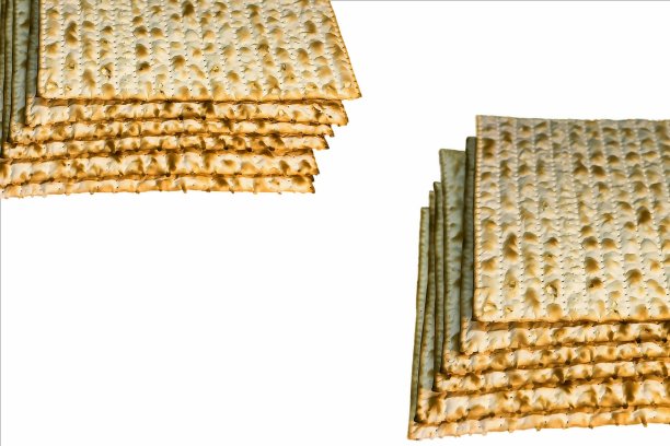 犹太逾越节的 Matzah 面包堆图片下载