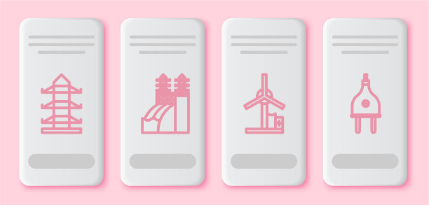 设线高压电杆线核图片下载