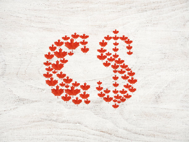美丽的卡片与加拿大国旗的图片图片下载
