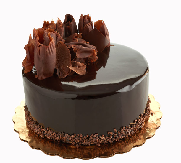 黑巧克力甘纳许蛋糕图片下载