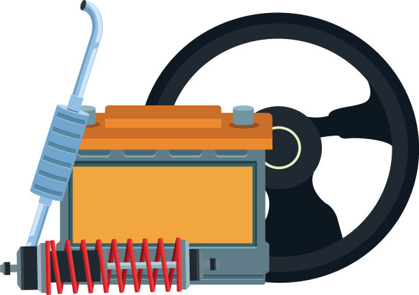 汽车方向盘电池及零件图片下载