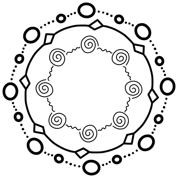 抽象的涂鸦框架设置眼睛，嘴唇和心。孤立的抽象手绘艺术在白色的背景。矢量插图。图片下载