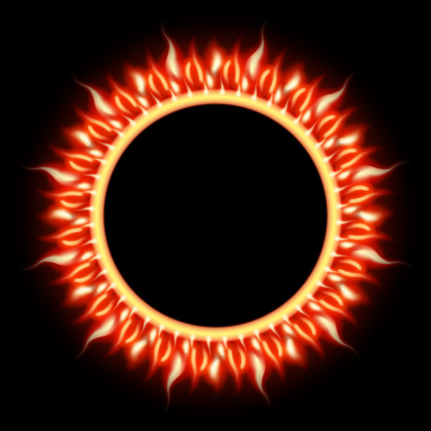 日食模板图片下载