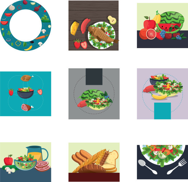 捆绑有营养的健康食品图片下载