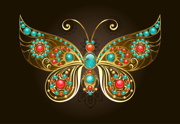 蝴蝶胸针图片下载