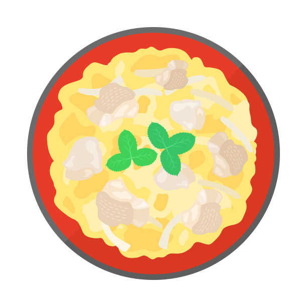 一碗鸡肉鸡蛋饭图片下载