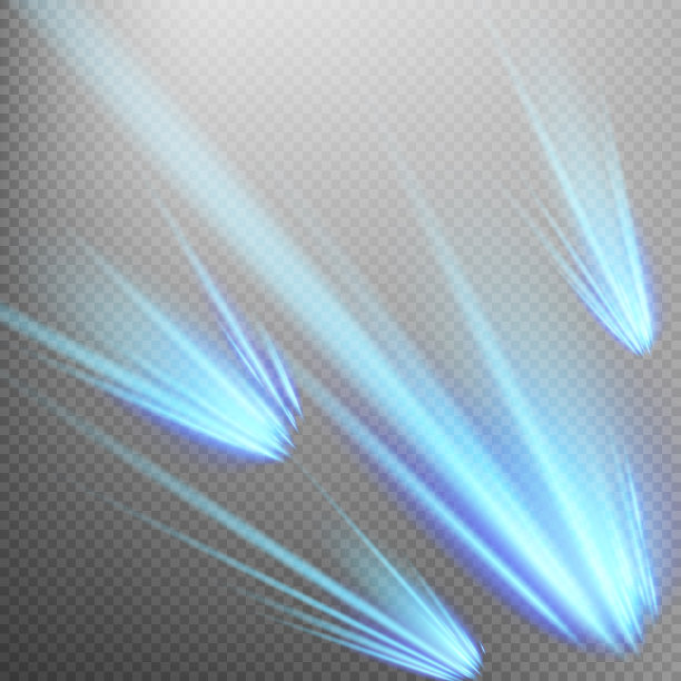 一套蓝色的流星或彗星。每股收益10图片下载
