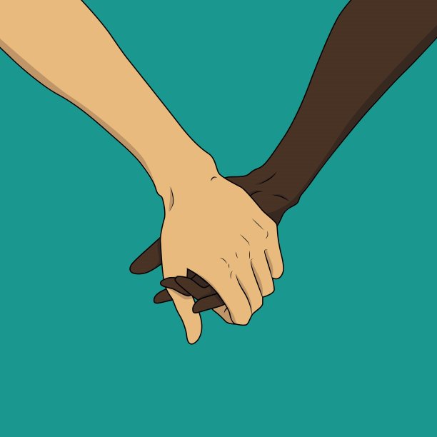 两个人牵着手图片下载