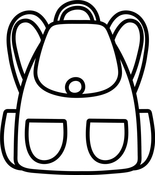 回到学校教育背包配件图标图片下载