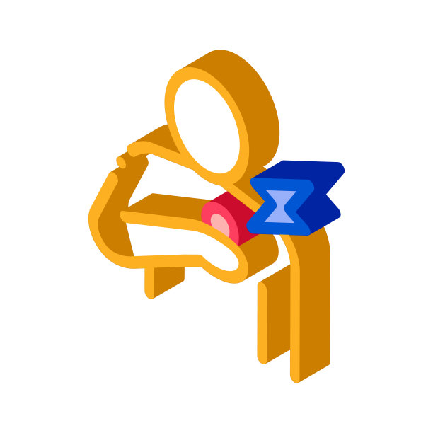 胸痛等距图标矢量插图图片下载