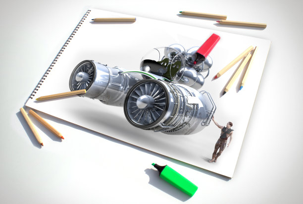 未来飞行车辆设计图片下载