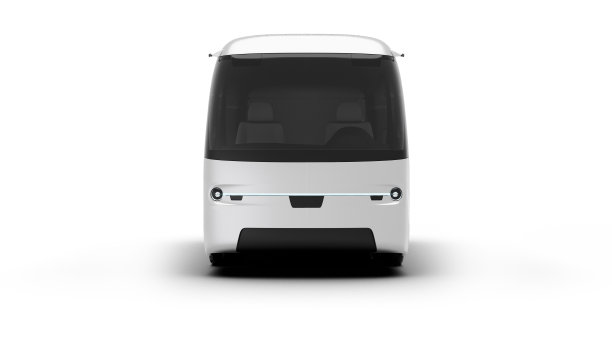 打造品牌的银色电动自动驾驶货车图片下载