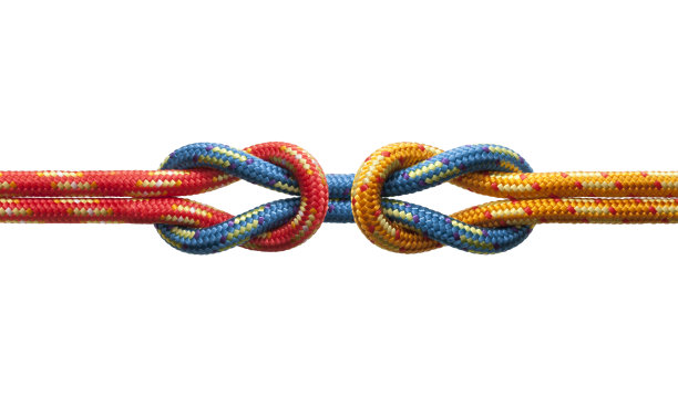 两个结的绳子图片下载