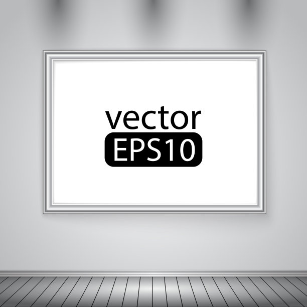 混凝土墙上的空白图片特写图片下载