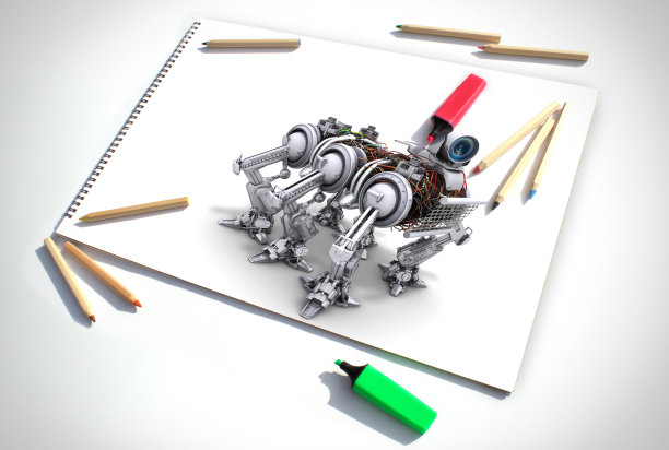 行走蜘蛛机器人设计图片下载