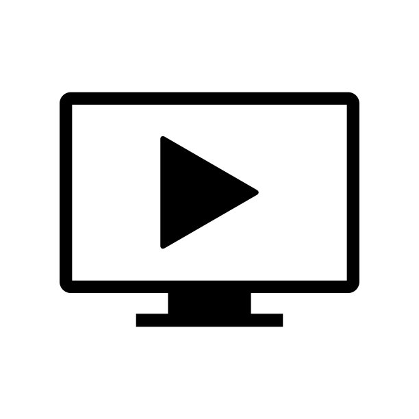 班长带着玩耍标志。在线视频。电视矢量图标。矢量图图片下载