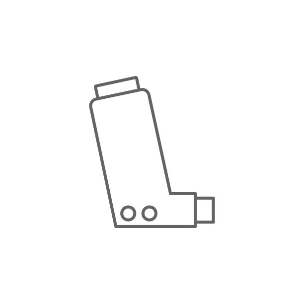 哮喘吸入器,图标。元素医药图标。细线图标图片下载