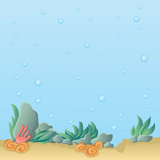 海底。水下景观。图片下载