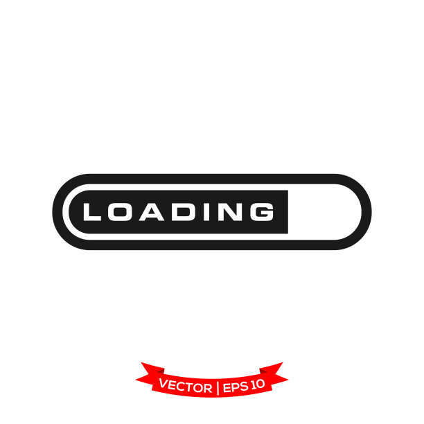 矢量进度加载条，加载图标，加载插图图片下载