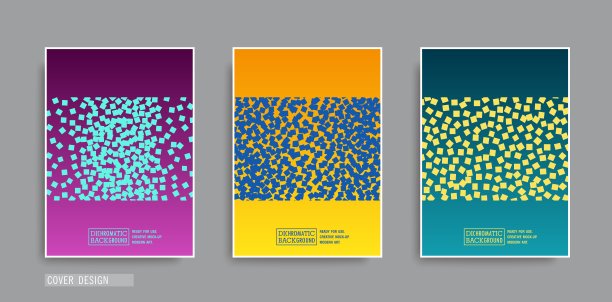 时尚图形背景。最小的几何手册模板。混乱的砂石正方形物体的抽象组成。向量的海报图片下载