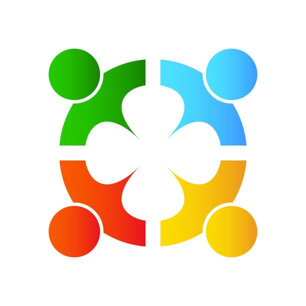 社区设计灵感矢量模板，社会关系和图标，收养护理标志概念，图标符号图片下载