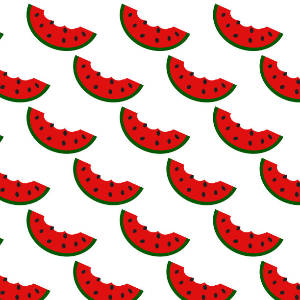 红色西瓜水果图案背景设计艺术和打印矢量eps图片下载