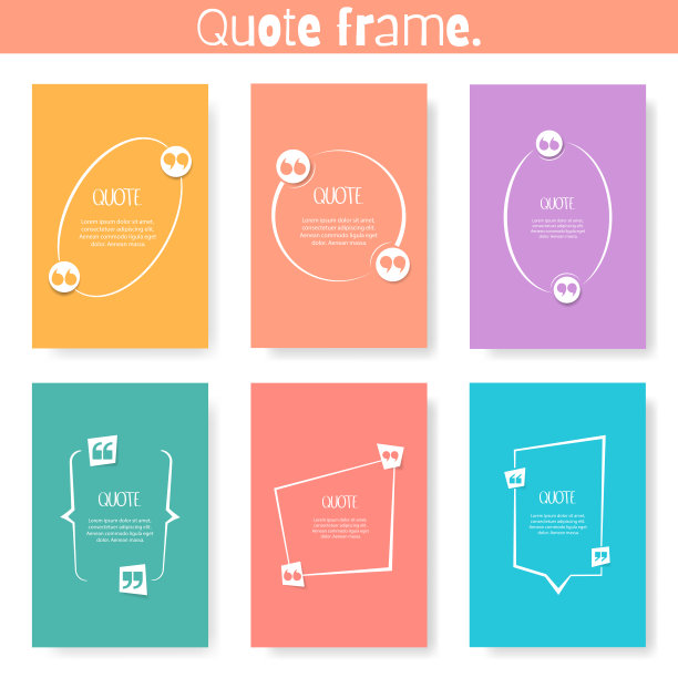 引用文本泡沫。逗号，注释，信息和评论矢量插图。图片下载