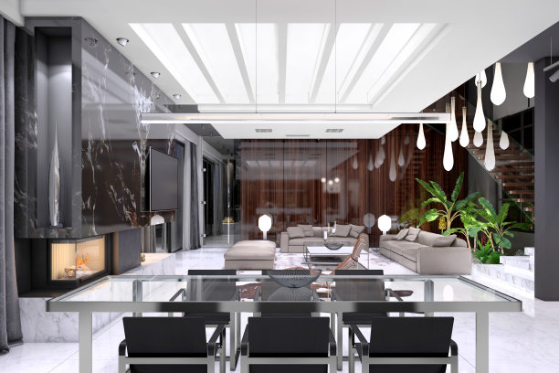 现代豪华别墅内饰图片下载