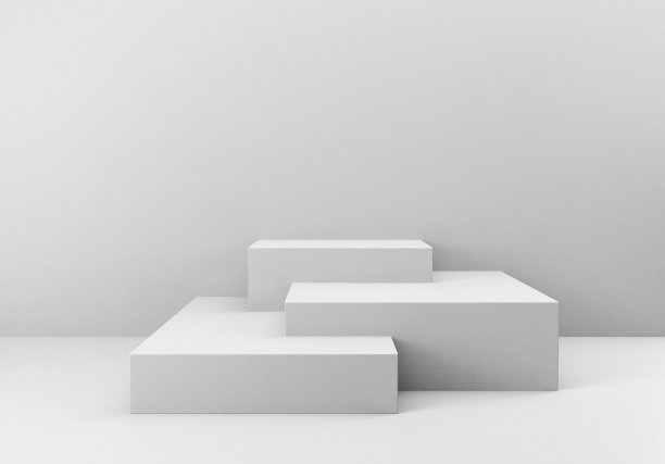 三维背景与立方体形状在不同的大小。图片下载