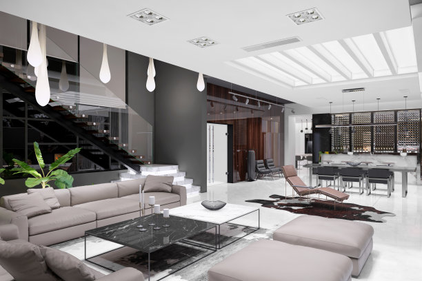 现代豪华别墅内饰图片下载