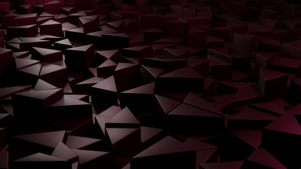 栗色三角形块背景抽象图像- 3D图片下载