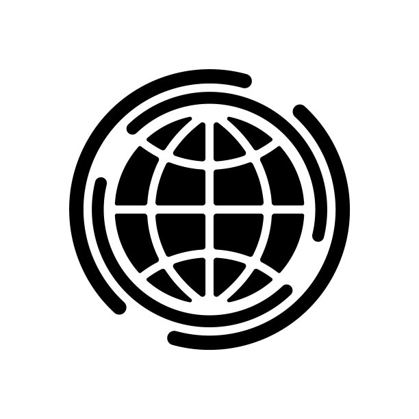 全球世界图标孤立在白色背景图片下载