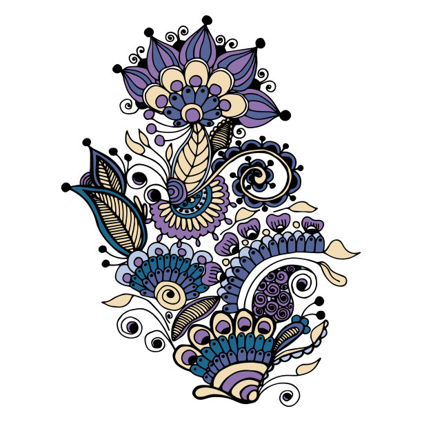 花设计乌克兰民族风格孤立wh图片下载