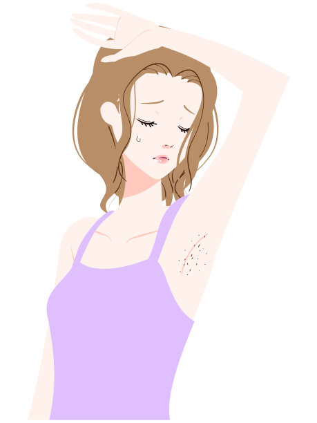 腋窝剃须标志图片下载