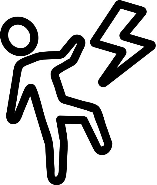 电刑图标孤立轮廓符号图片下载