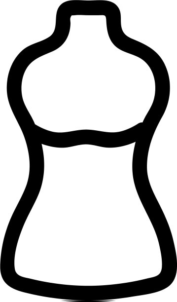 人体模型图标孤立轮廓符号图片下载