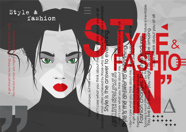 时尚女性的风格流行艺术时尚图片下载