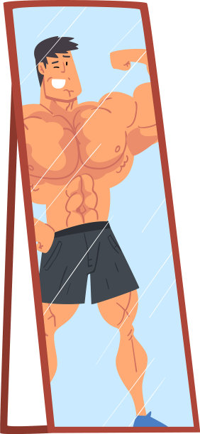 反射肌肉有吸引力的男运动员图片下载