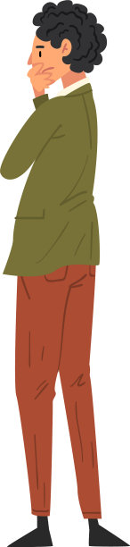 一个深思熟虑的男人站在后面看着图片下载