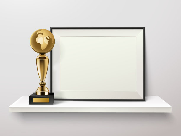 奖杯和框架组成图片下载