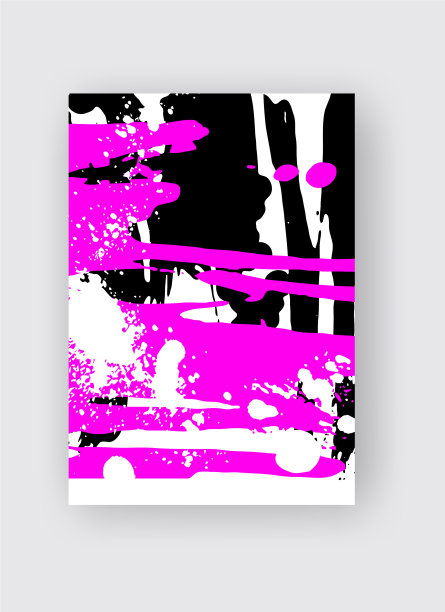 酷炫的海报与抽象的色彩元素图片下载