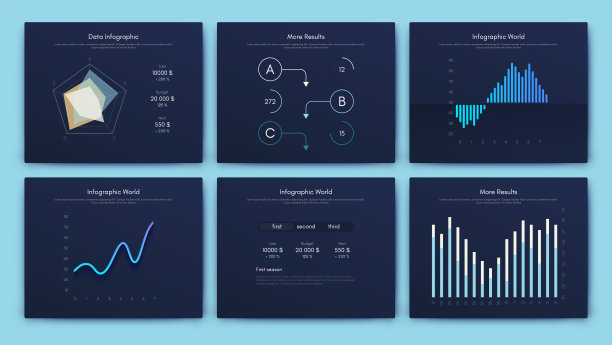 大量的信息图表元素。EPS10。股票向量图片下载
