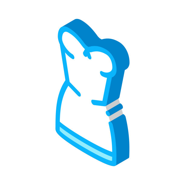 优雅的内衣等距图标矢量插图图片下载