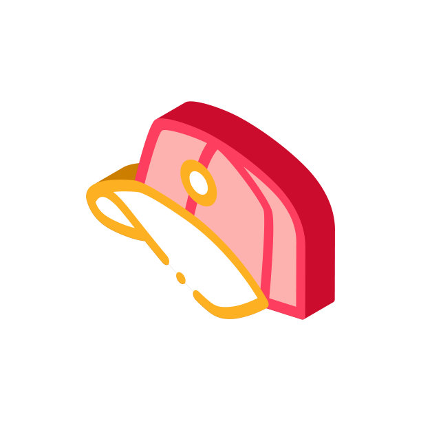 棒球帽帽等角图标矢量插图图片下载