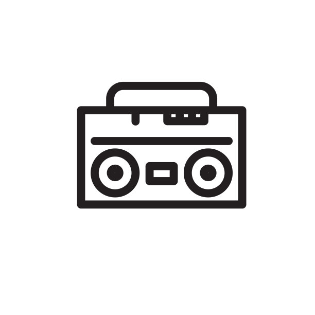 立体声系统相关音频和音乐图标图片下载