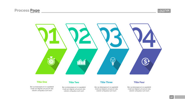 四阶段计划幻灯片模板图片下载