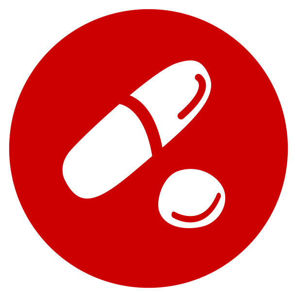 矢量医疗红色图标。医疗设计。象征药物、药物、药丸、片剂、胶囊图片下载