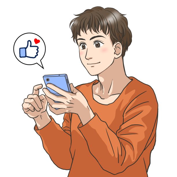 一个手里拿着智能手机的年轻人图片下载