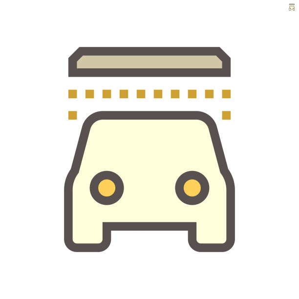 洗车矢量图标设计，48x48像素完美和可编辑的笔触。图片下载