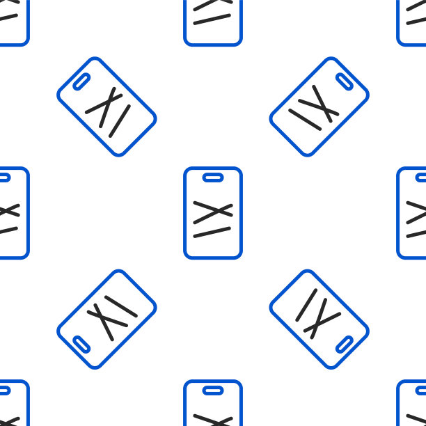 线切割板图标隔离无缝模式上的白色背景。切菜板的象征。色彩斑斓的轮廓的概念。向量图片下载